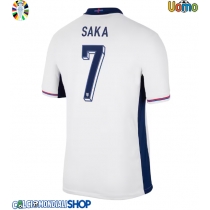 Maglie da calcio Inghilterra Bukayo Saka #7 Prima Maglia Europei 2024 Manica Corta